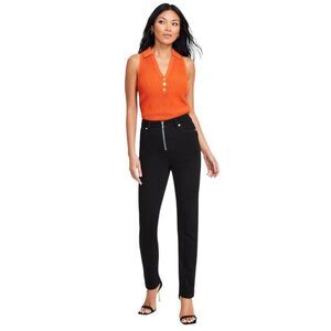 I.N.C. International Concepts Women's Exposed-Zip‎ Straight-Leg Jeans 18